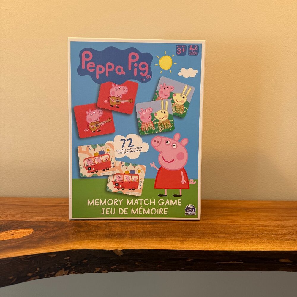 Peppa Pig Matching Memory Game 2-4 Players Ages 3+ Board Games